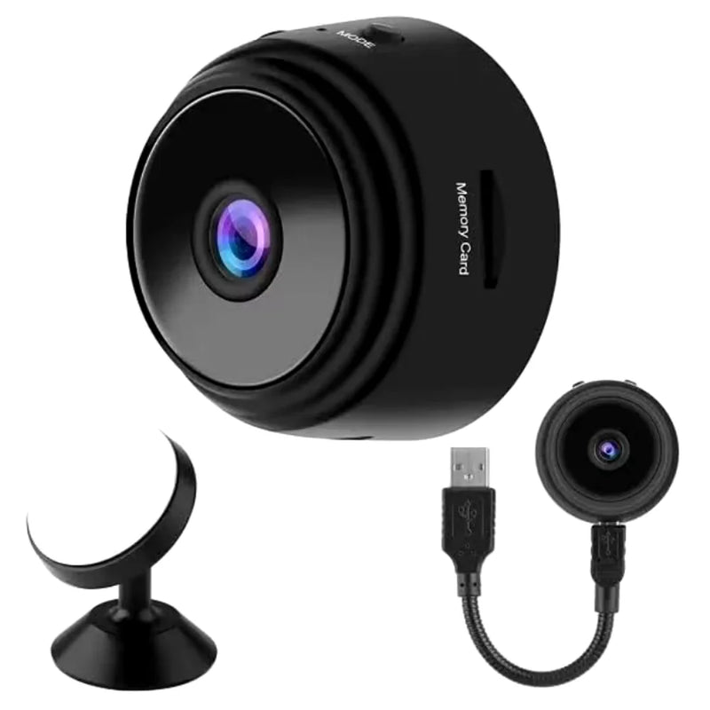 Mini Câmera de Segurança A9 Wireless 1080p – Compacta, Discreta e com Visão Noturna