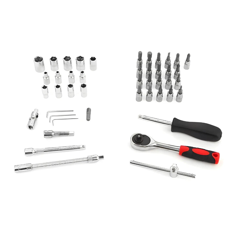 Kit de Ferramentas Profissional 46 Peças – Potência Compacta Para o Seu Dia a Dia