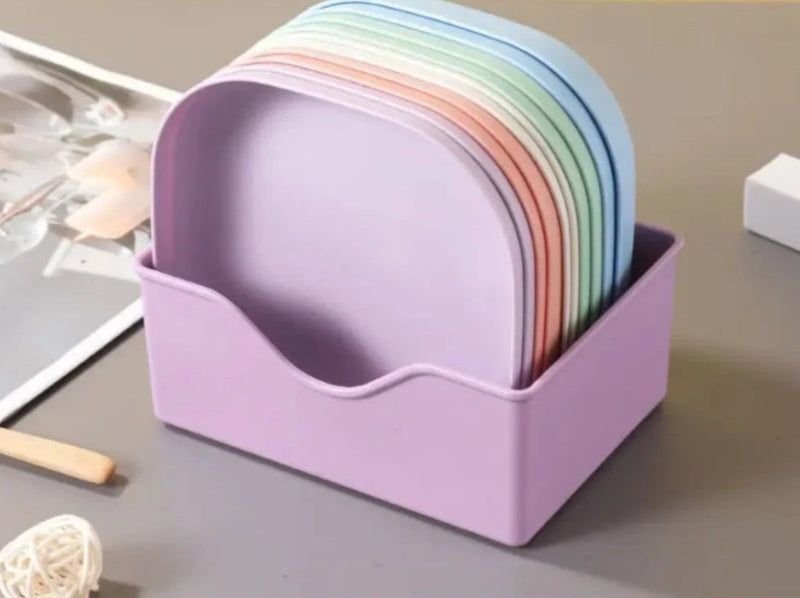 Kit Pratos Plásticos Reutilizáveis – Resistentes, Coloridos e Versáteis para Sobremesa, Lanche, Festa e Churrasco