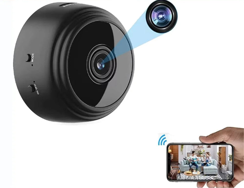Mini Câmera de Segurança A9 Wireless 1080p – Compacta, Discreta e com Visão Noturna