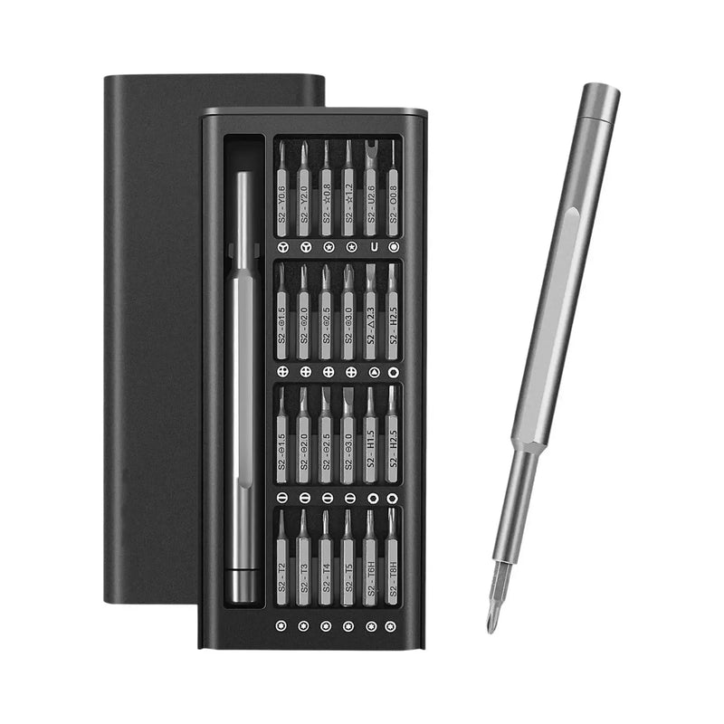 Kit Profissional de Precisão 28 em 1 – Chaves Magnéticas para Reparos Eletrônicos, Smartphones e Dispositivos Delicados