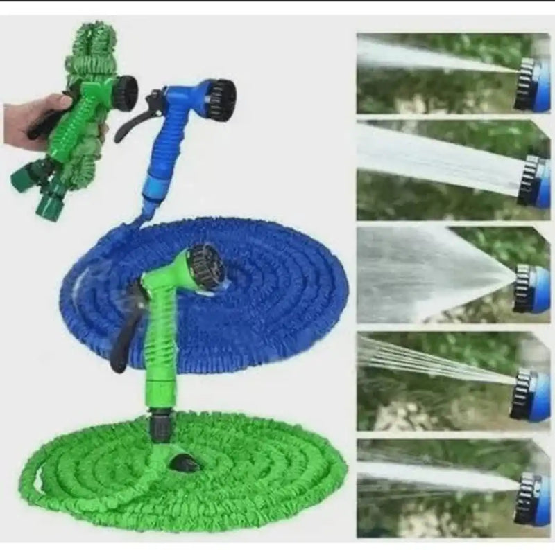 Mangueira Expansível Retrátil 15m – Flexível, Mágica e Prática para Jardim e Limpeza