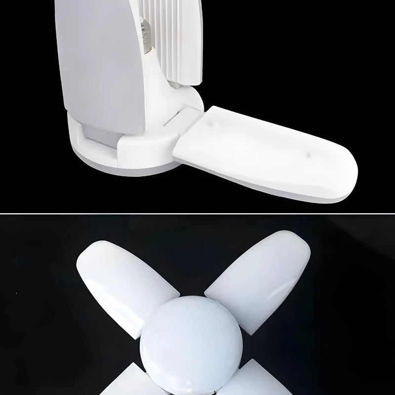 Lâmpada LED Dobrável em Formato de Pétalas – Iluminação Inteligente