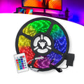 Fita LED RGB 5050 5m IP65 + Controle Remoto + Fonte 12V Bivolt – Iluminação Colorida e Flexível