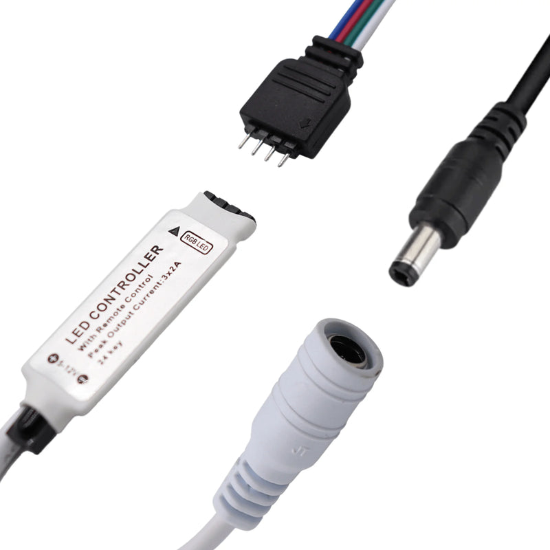 Fita LED RGB 5050 5m IP65 + Controle Remoto + Fonte 12V Bivolt – Iluminação Colorida e Flexível