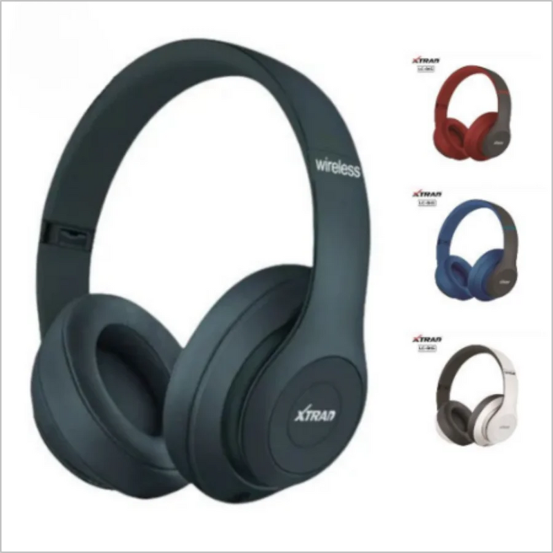 Fone de Ouvido Bluetooth XTRAD LC-815 Extra Bass – Dobrável, com Microfone, Rádio FM e Bateria de Longa Duração