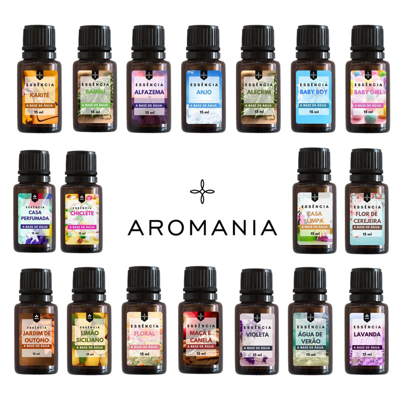 Kit 5 Essências Premium 15ml | Aromatização Duradoura para Umidificador, Difusor e Casa