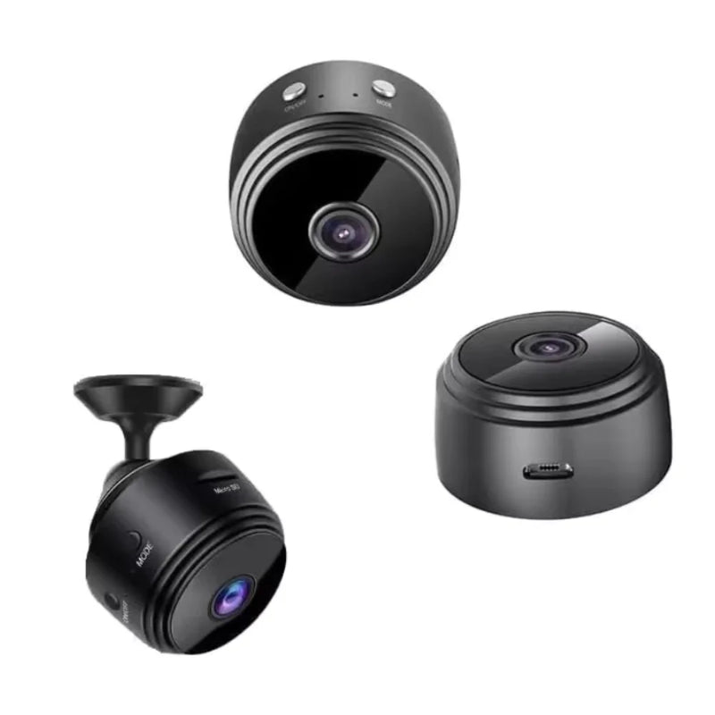 Mini Câmera de Segurança A9 Wireless 1080p – Compacta, Discreta e com Visão Noturna