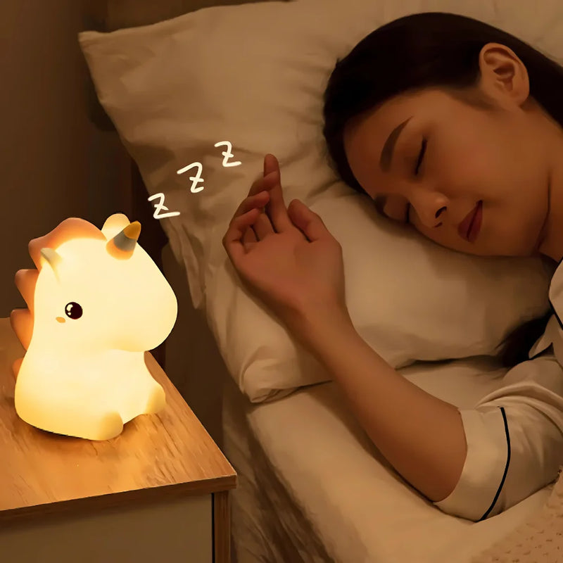 Mini Luminária Unicorn Fluffy – Magia, Estilo e Conforto na Sua Casa!