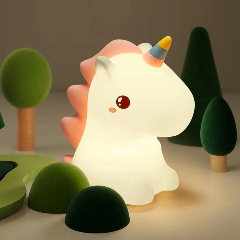 Mini Luminária Unicorn Fluffy – Magia, Estilo e Conforto na Sua Casa!