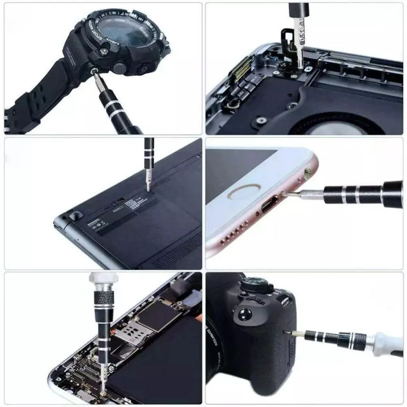 Kit de Ferramentas de Precisão 115 Peças – Celular, Notebook e Eletrônicos
