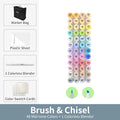 Kit Ohuhu Honolulu | Marcadores Profissionais Álcool Recarregáveis – 24 a 320 Cores Vibrantes, Dupla Ponta Brush + Chisel | Para Desenho, Mangá, Sketch e Arte Escolar