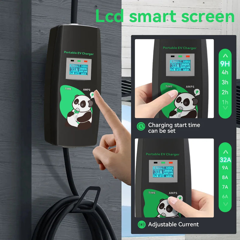 Carregador Portátil EV 7kW K.H.O.N.S | Carga Ultra Rápida, Segura e Compatível com +30 Marcas