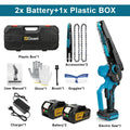 Mini Motosserra Elétrica Gisam 8" Brushless – Sem Fio, Portátil, Para Poda, Jardinagem e Madeira | Compatível com Baterias Makita 18V