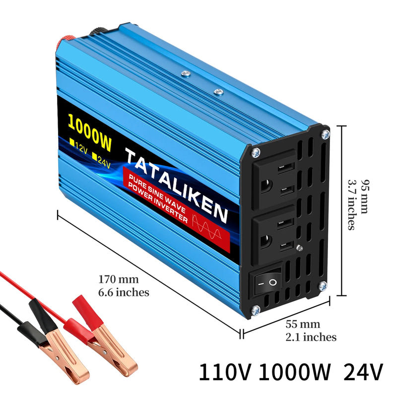 Conversor TATALIKEN 12V para 110V – Potência e Segurança em Qualquer Lugar!
