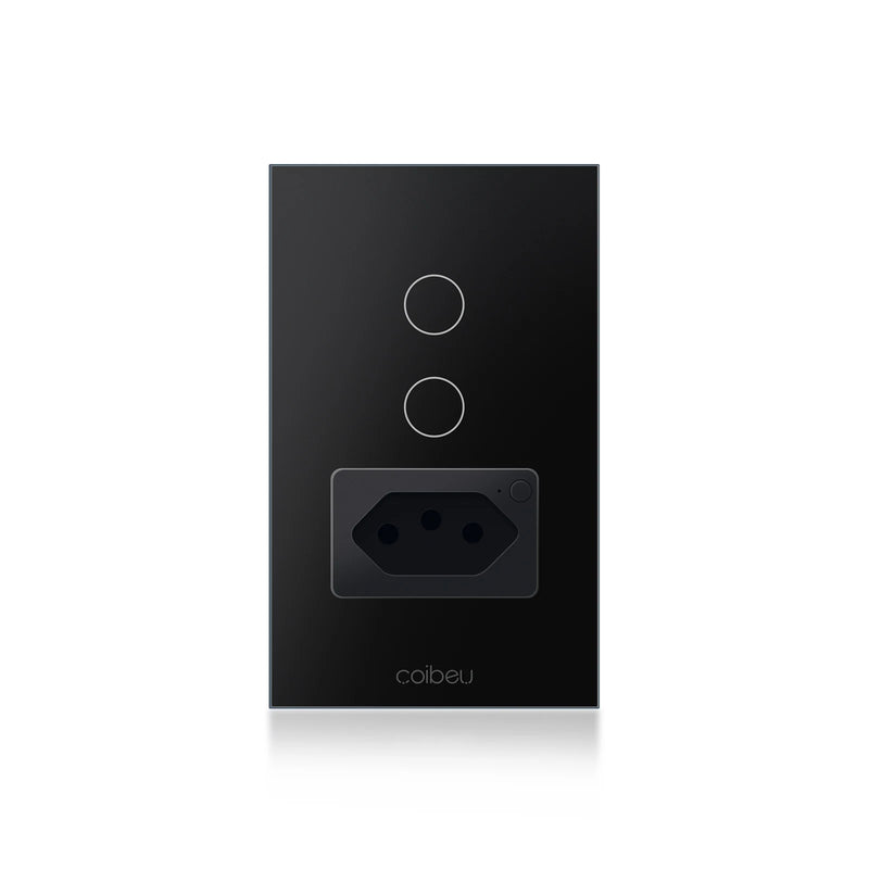 Interruptor Inteligente Wi-Fi Touch – Compatível com Alexa, Google e Tuya, Com Neutro