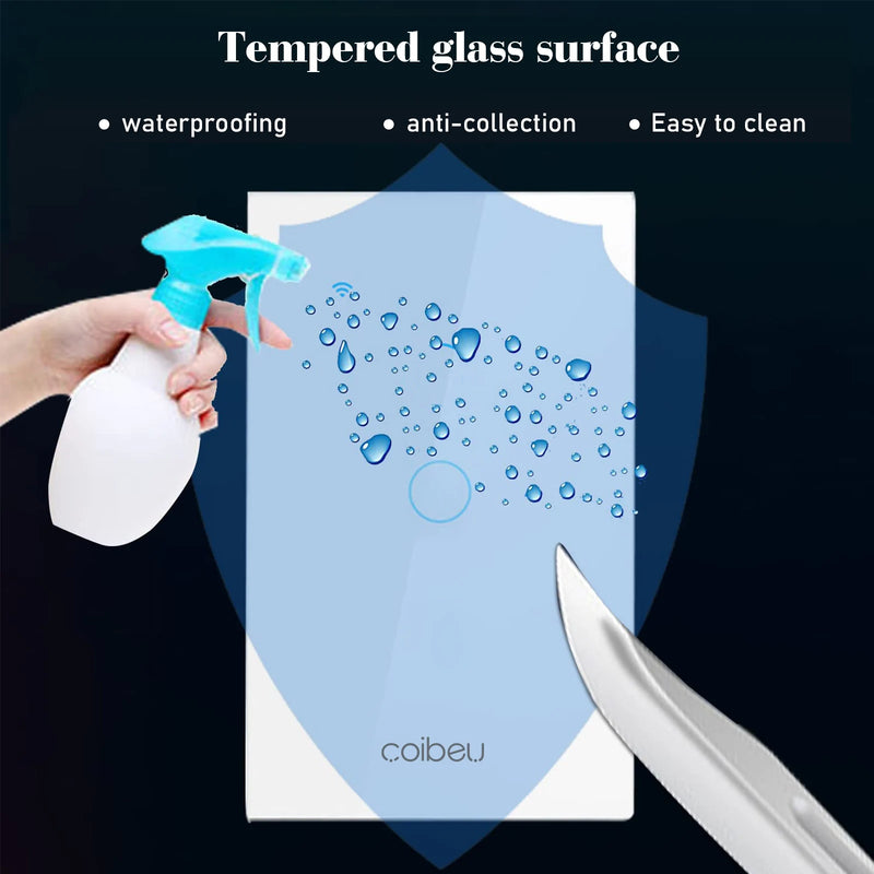 Interruptor Inteligente Wi-Fi Touch – Compatível com Alexa, Google e Tuya, Com Neutro