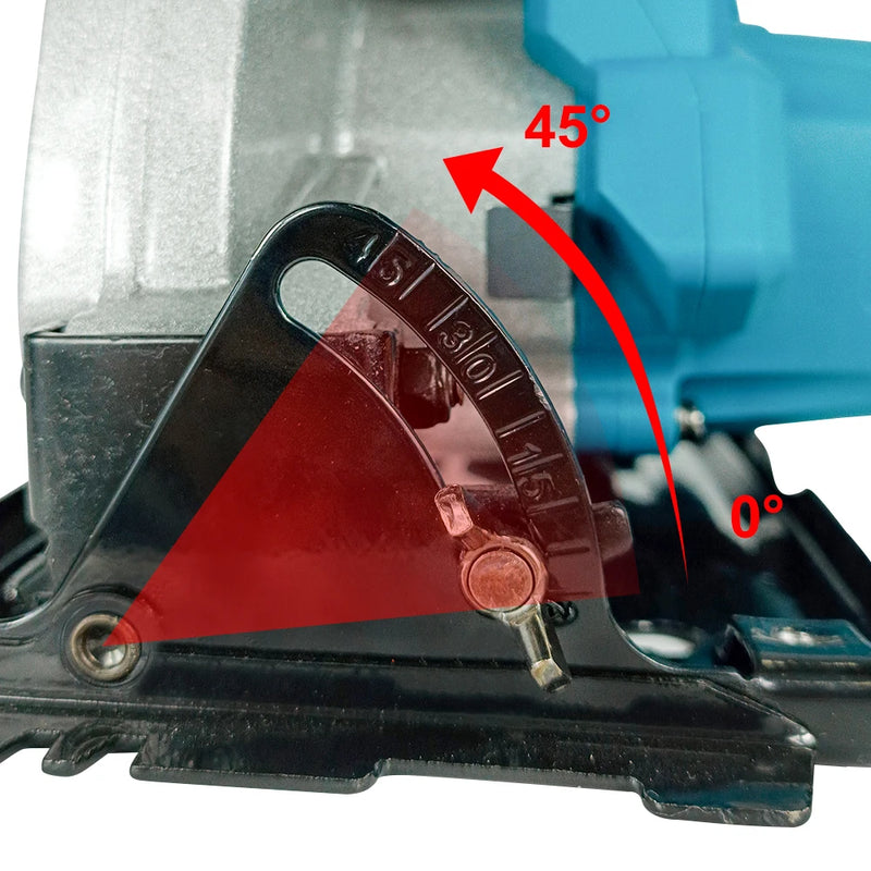 Kamolee Serra Circular Elétrica 7" – Potente, Portátil e Segura para DIY e Marcenaria | Compatível com Baterias 18V/21V