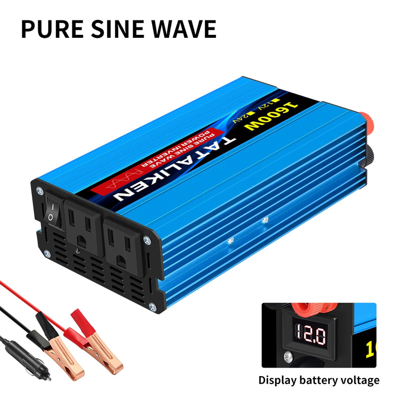 Conversor TATALIKEN 12V para 110V – Potência e Segurança em Qualquer Lugar!