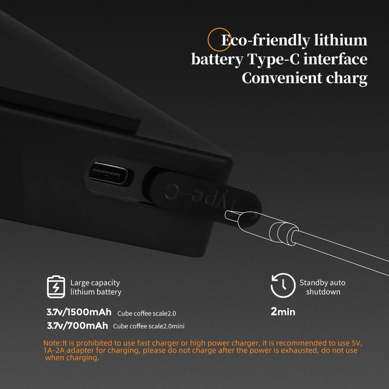 MHW-3BOMBER – Balança Digital de Café de Alta Precisão, Recarregável USB, Ideal para Baristas e Preparos Domésticos de Espresso