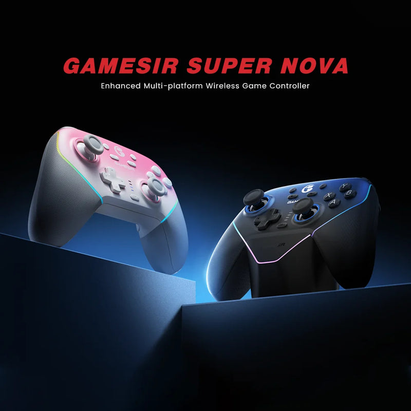 GameSir Super Nova T4N Pro – Controle Sem Fio Multiplataforma com Bluetooth e Joysticks Hall Effect  Perfeito para PC, Nintendo Switch, Android e iOS