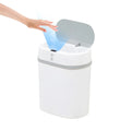 COIBEU 12L – Lixeira Inteligente com Sensor Automático, Tampa Soft-Open e Design Moderno – Cinza, Perfeita para Banheiros e Escritórios
