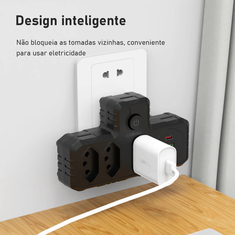 COIBEU – Modelo –321  A extensão elétrica que une segurança, praticidade e design inteligente.