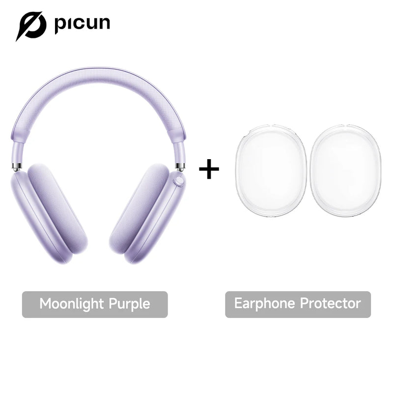 Picun F8 Pro – Headphones Bluetooth Wireless HiFi com ANC -52dB, Áudio 3D Espacial, Head Tracking, Microfone HD e Latência Ultra-Baixa.