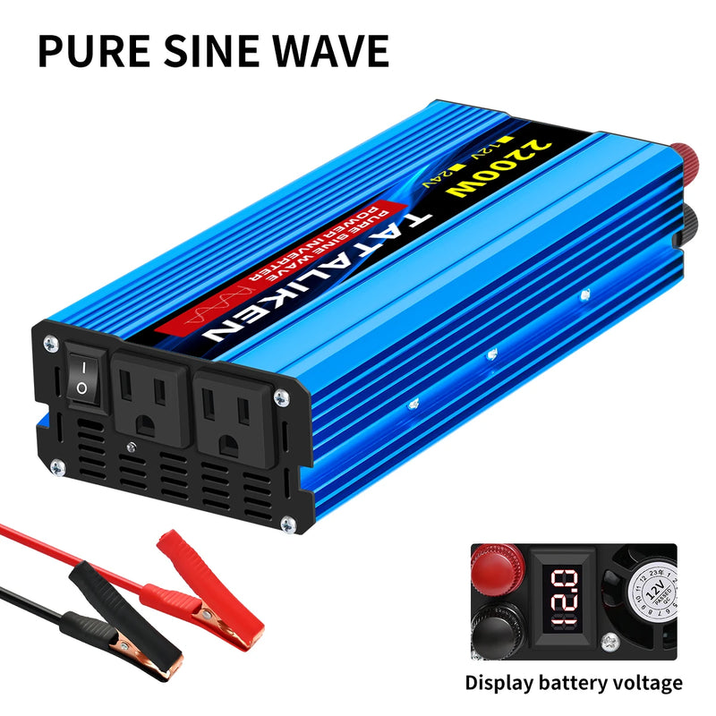 Conversor TATALIKEN 12V para 110V – Potência e Segurança em Qualquer Lugar!