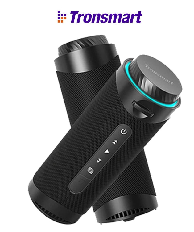 Tronsmart T7 – Alto-Falante Bluetooth Portátil com Som 360° Envolvente, LEDs Vibrantes, True Wireless Stereo e Controle via App