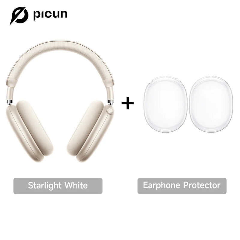 Picun F8 Pro – Headphones Bluetooth Wireless HiFi com ANC -52dB, Áudio 3D Espacial, Head Tracking, Microfone HD e Latência Ultra-Baixa.