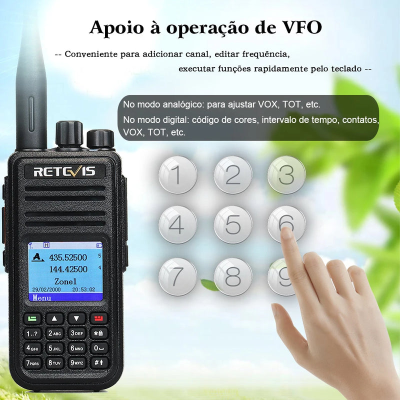 Retevis RT3S – O Rádio Digital Que Vai Além da Comunicação