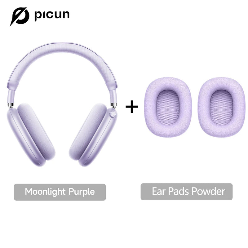 Picun F8 Pro – Headphones Bluetooth Wireless HiFi com ANC -52dB, Áudio 3D Espacial, Head Tracking, Microfone HD e Latência Ultra-Baixa.