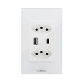Interruptor Inteligente Wi-Fi Touch – Compatível com Alexa, Google e Tuya, Com Neutro