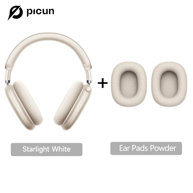 Picun F8 Pro – Headphones Bluetooth Wireless HiFi com ANC -52dB, Áudio 3D Espacial, Head Tracking, Microfone HD e Latência Ultra-Baixa.