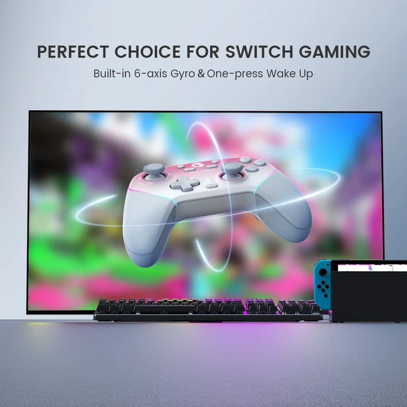 GameSir Super Nova T4N Pro – Controle Sem Fio Multiplataforma com Bluetooth e Joysticks Hall Effect  Perfeito para PC, Nintendo Switch, Android e iOS