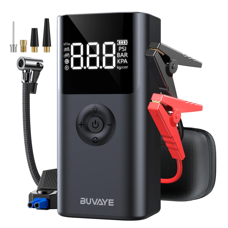 BUVAYE Power Max 2500A – Liga Seu Carro em Segundos e Salva Qualquer Emergência!