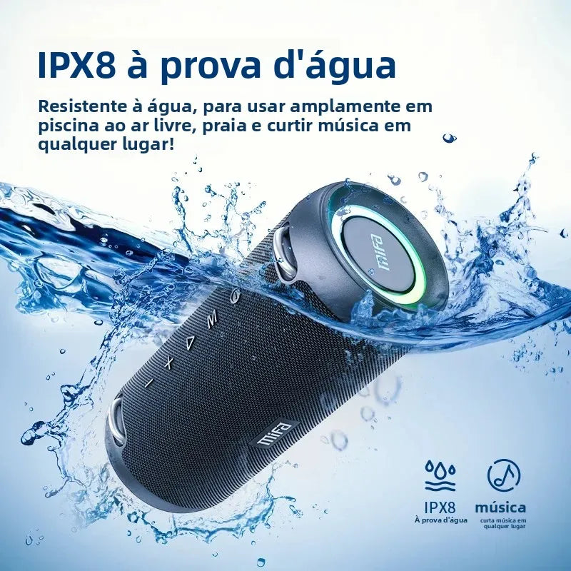 MIFA A90 – Caixa de Som Bluetooth 60W com Graves Profundos e Bateria 30h | Speaker Portátil à Prova d’Água