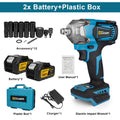 Chave de Impacto Elétrica 18V 1200N·m – Motor Brushless, Super Torque, Compatível Makita Série B