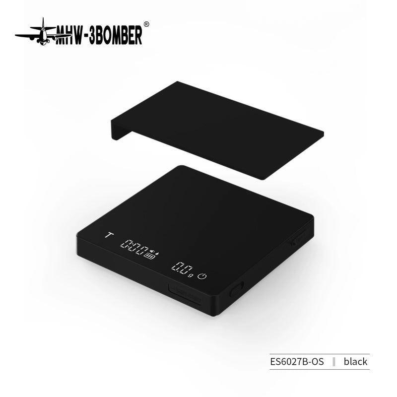 MHW-3BOMBER – Balança Digital de Café de Alta Precisão, Recarregável USB, Ideal para Baristas e Preparos Domésticos de Espresso
