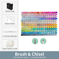 Kit Ohuhu Honolulu | Marcadores Profissionais Álcool Recarregáveis – 24 a 320 Cores Vibrantes, Dupla Ponta Brush + Chisel | Para Desenho, Mangá, Sketch e Arte Escolar