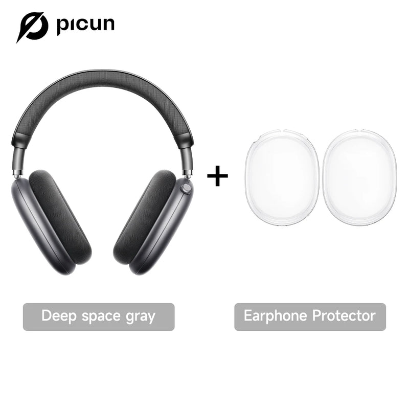 Picun F8 Pro – Headphones Bluetooth Wireless HiFi com ANC -52dB, Áudio 3D Espacial, Head Tracking, Microfone HD e Latência Ultra-Baixa.