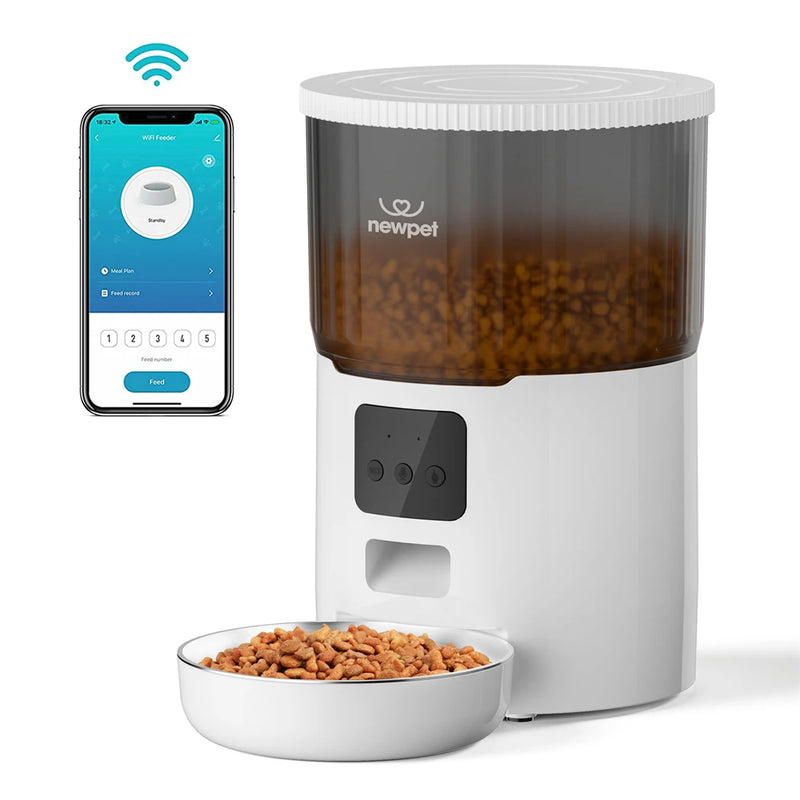 Alimentador Automático NewPet 4L – Inteligente, com Voz e Grande Capacidade