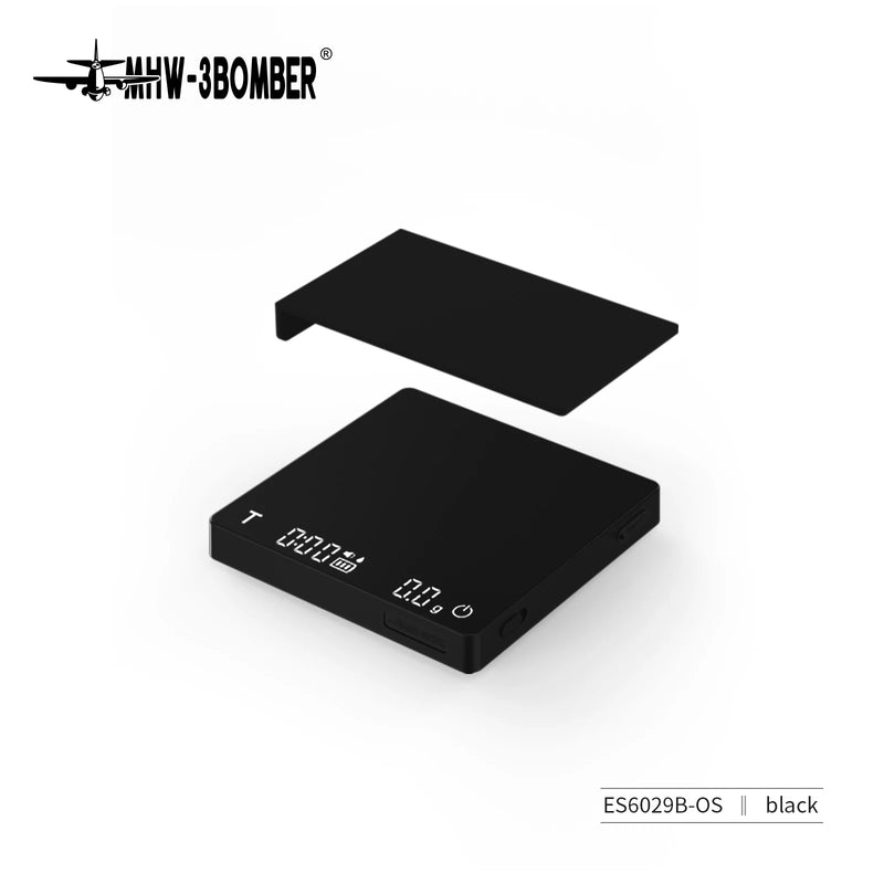 MHW-3BOMBER – Balança Digital de Café de Alta Precisão, Recarregável USB, Ideal para Baristas e Preparos Domésticos de Espresso