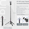 Ulanzi MT-79 Tripé Profissional Portátil – Até 2m de Altura, Alumínio de Alta Resistência, Super Leve, Ideal p/ Celular, DSLR, GoPro e Luz de Estúdio