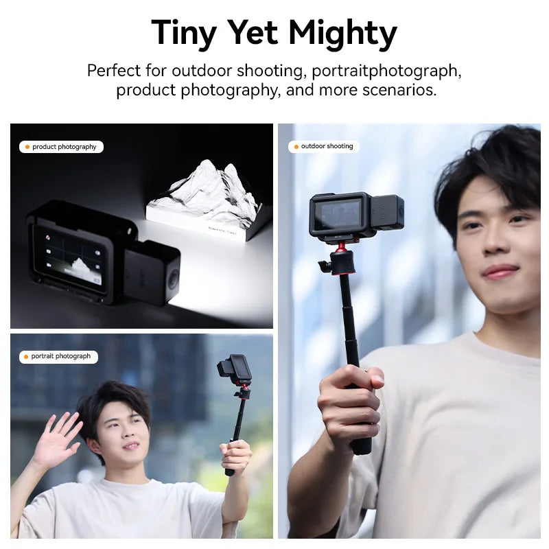 Mini Luz LED Ulanzi LM18 – Iluminação 5600K, Magnética, Resistente à Água, Perfeita para DJI Osmo Action e Pocket 3