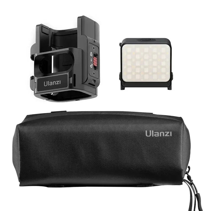Mini Luz LED Ulanzi LM18 – Iluminação 5600K, Magnética, Resistente à Água, Perfeita para DJI Osmo Action e Pocket 3