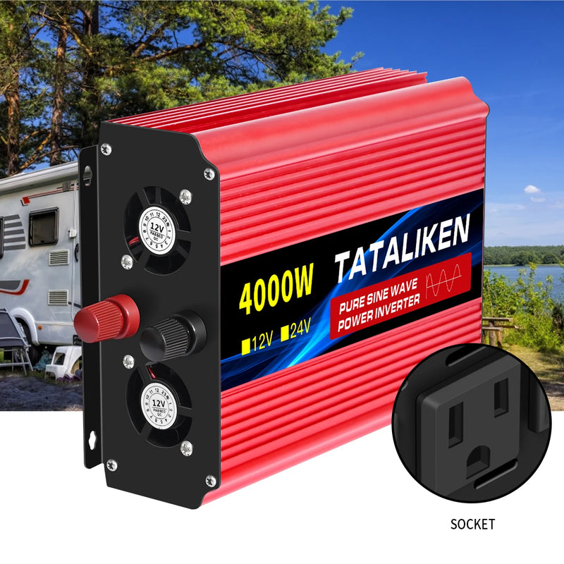 Conversor TATALIKEN 12V para 110V – Potência e Segurança em Qualquer Lugar!