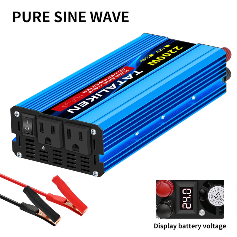 Conversor TATALIKEN 12V para 110V – Potência e Segurança em Qualquer Lugar!