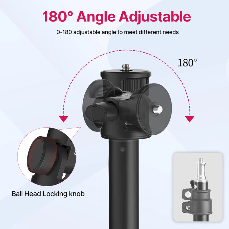 Ulanzi MT-79 Tripé Profissional Portátil – Até 2m de Altura, Alumínio de Alta Resistência, Super Leve, Ideal p/ Celular, DSLR, GoPro e Luz de Estúdio